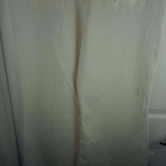 New Frame Le Palazzo Double Waistband Crop Wide Leg Jeans in Au Natural Clean 34 - Picture 11 of 15